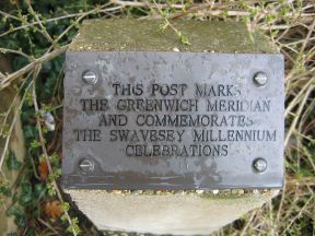 Greenwich Meridian Marker; England; Cambridgeshire; Swavesey